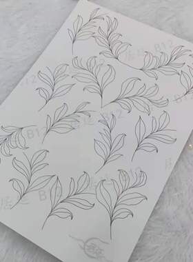b新品缠花发簪纸模diy手工