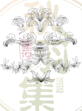 diy合作款缠花纸样手工发簪