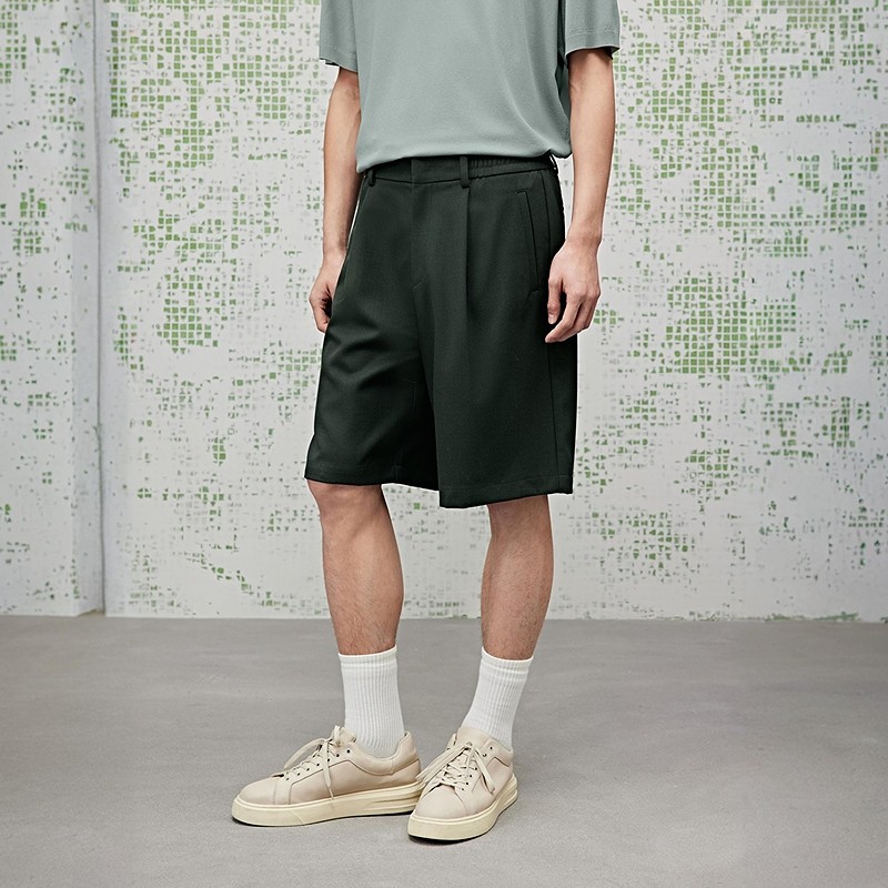 [商场同款]GXG男装 宽松阔腿西裤短裤五分裤25夏新品G25X222033,淘宝优惠券,粉丝福利购,淘宝优惠卷