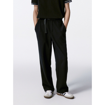 【裤装清仓】GXG奥莱男装抽绳休闲裤锥形束脚牛仔裤男