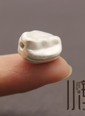 隔珠diys999足银不规则扁珠