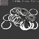 Kinda Rimei keychain ring stainless steel flat ring
