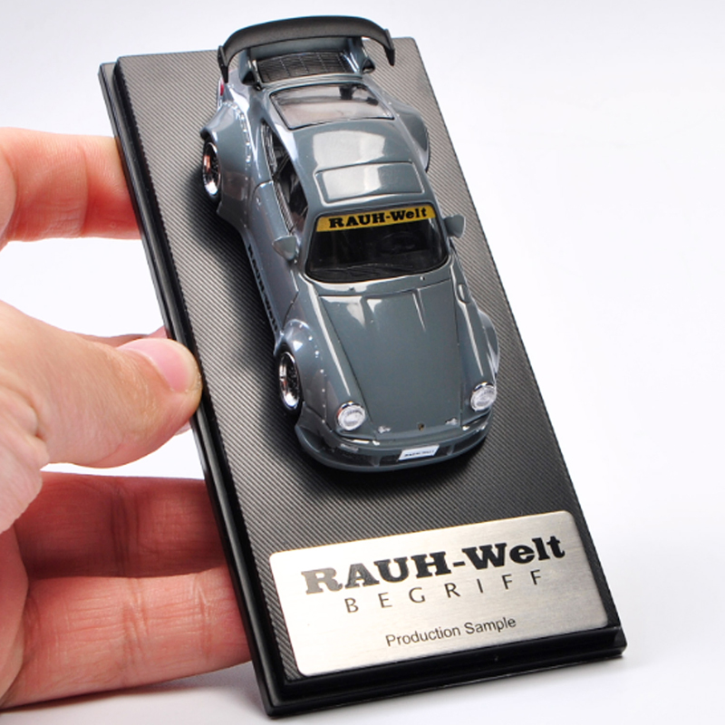 车模收藏保时捷911 930 993 RWB MC原厂1:64金属仿真合金汽车模型 - 图0