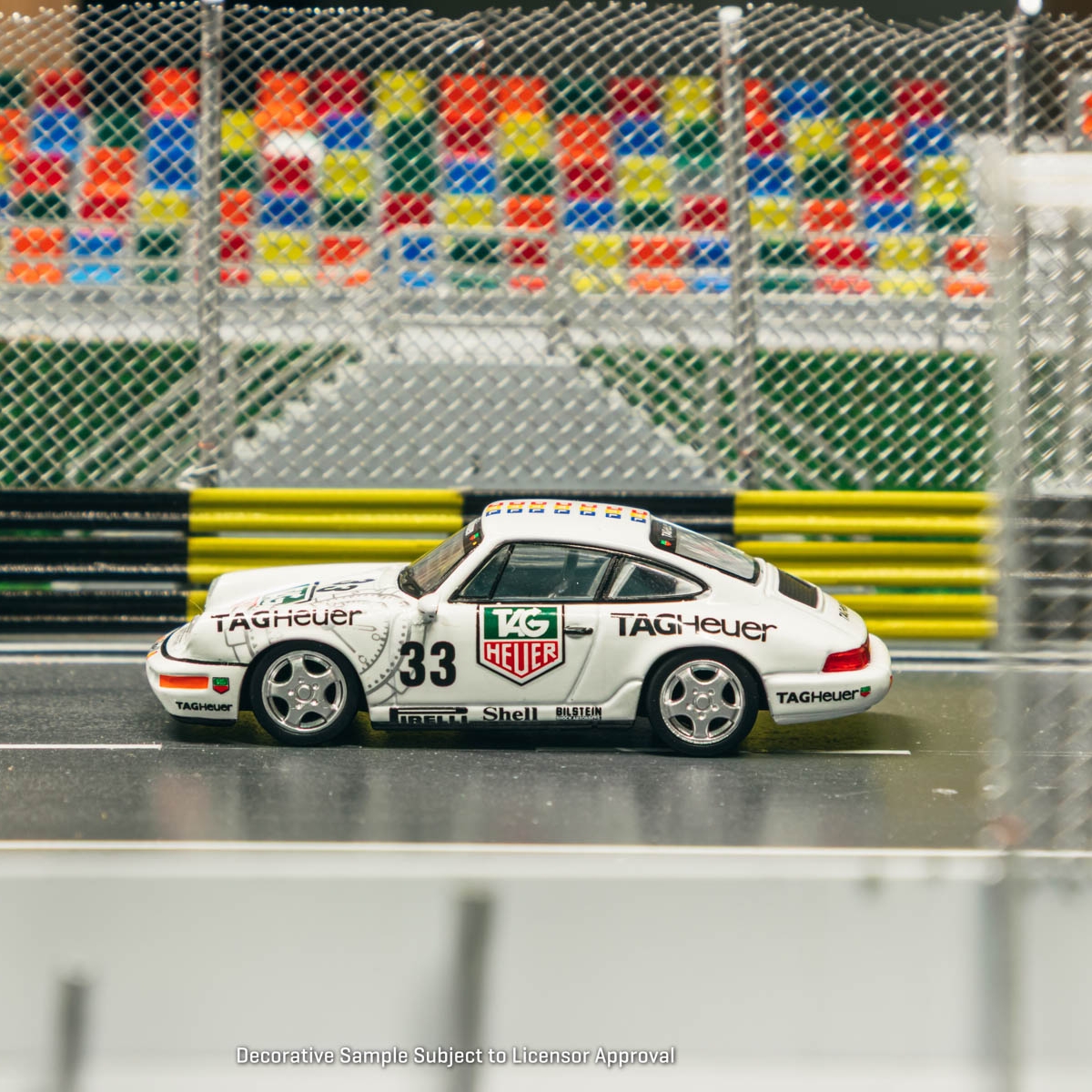 1993年保时捷964 Carrera 2 摩洛哥冠军赛车 TW 1:64合金汽车模型 - 图2