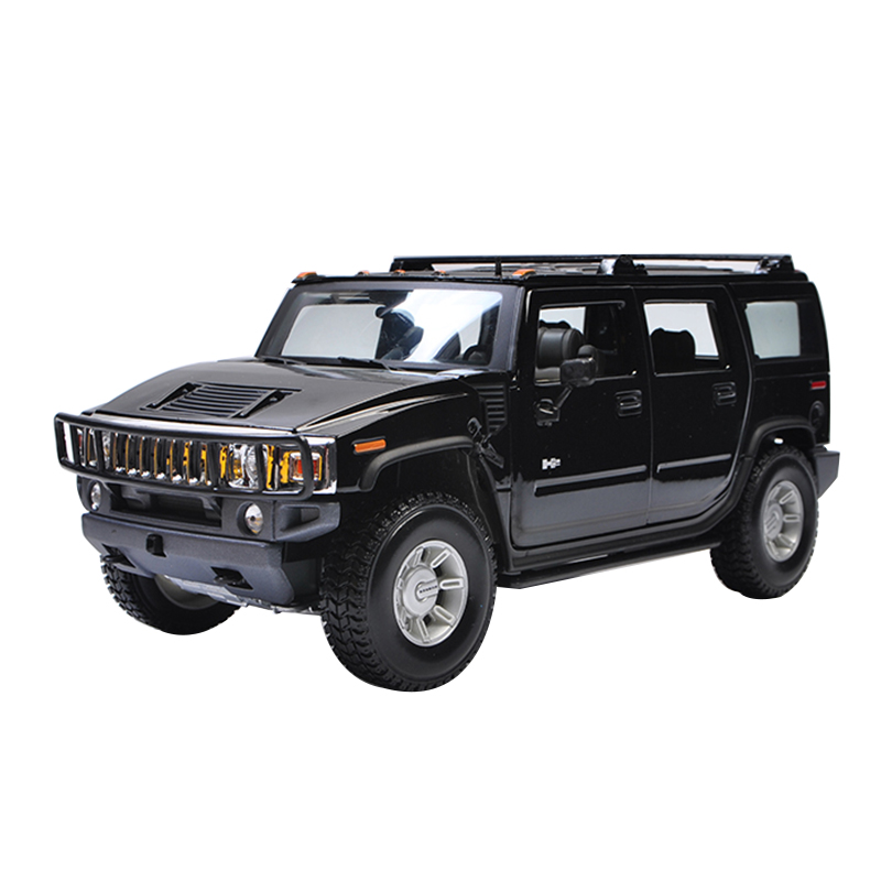 金属摆件悍马H2 Hummer H2美驰图原厂1:18仿真合金汽车模型礼品-图3