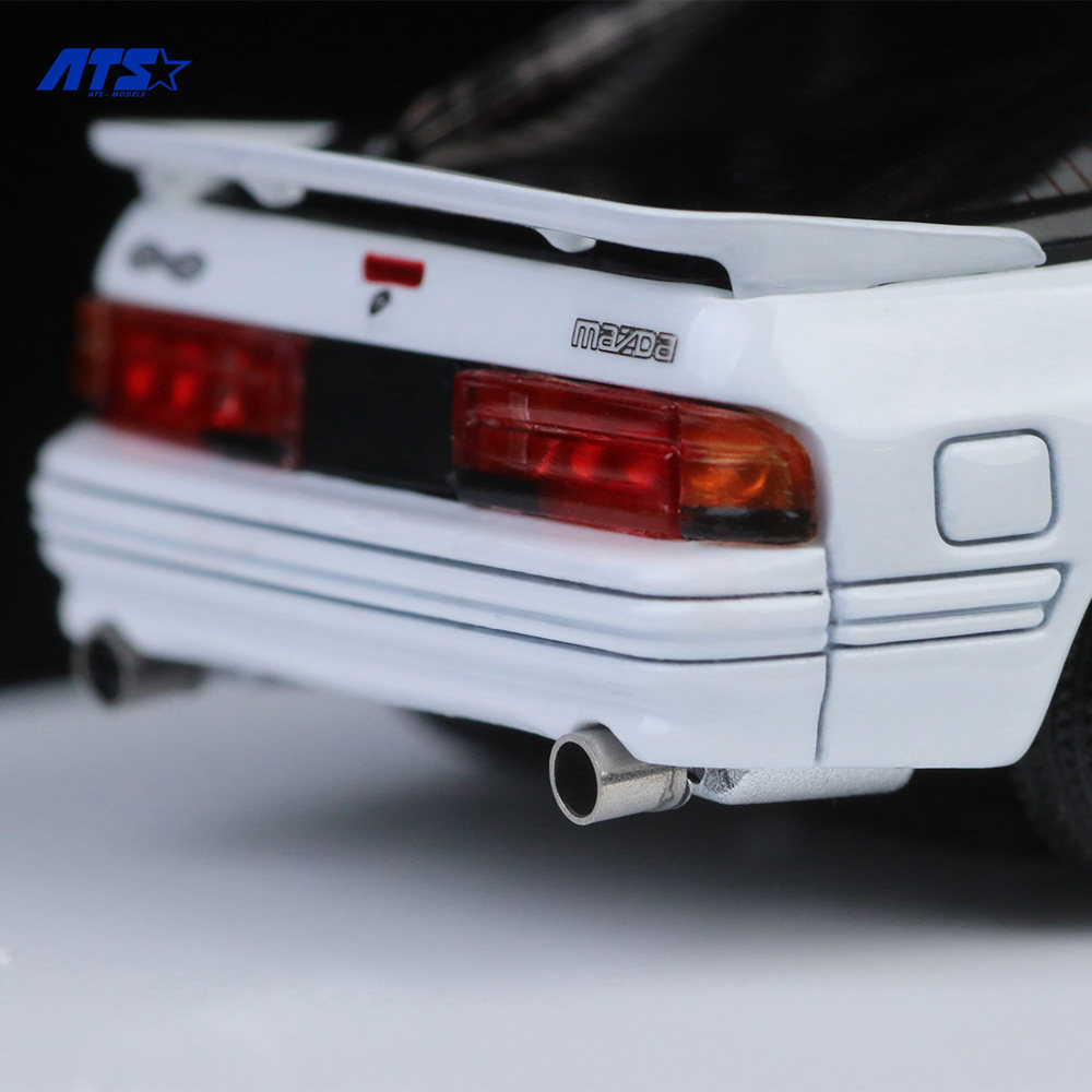 马自达RX-7 FC3S 头文字D 翻灯ATS 1:64仿真合金汽车模型限量收藏 - 图1