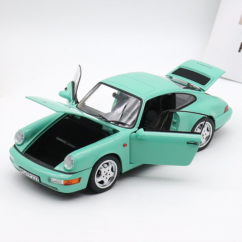 保时捷911 964 CARRERA 2 NOREV原厂 1:18 仿真合金汽车模型收藏 - 图0