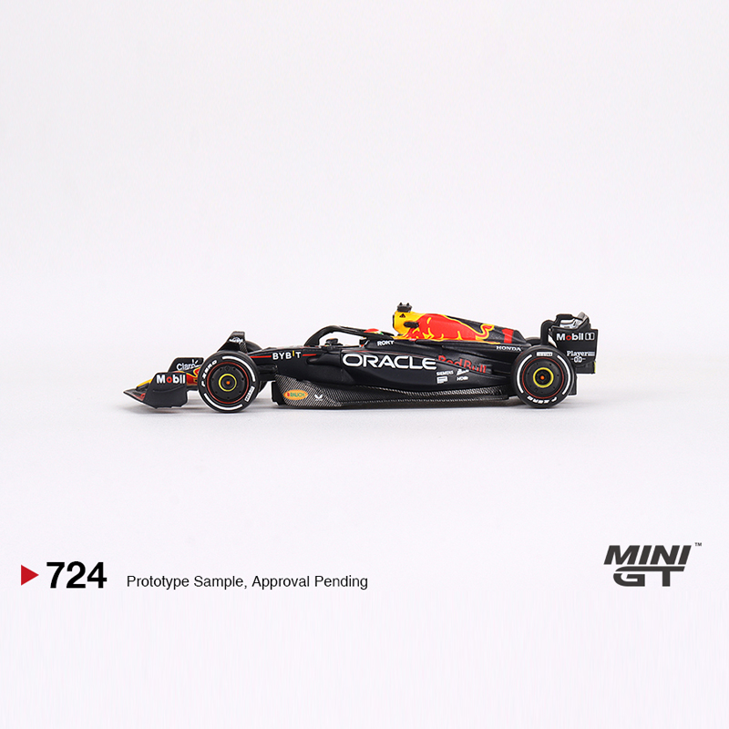 2023红牛F1赛车 RB19 维塔斯潘MINIGT1:64巴林站仿真合金汽车模型 - 图0