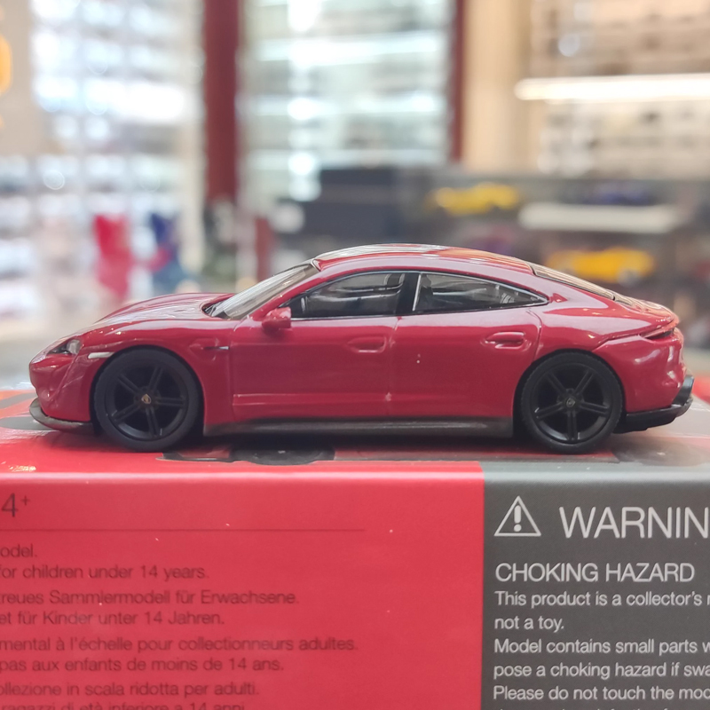 收藏保时捷911 Taycan Turbo S MINIGT 1:64仿真合金汽车模型摆件 - 图1