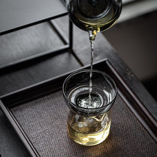 草木祠 玻璃茶滤 茶叶过滤器茶滤网家用功夫茶具茶海配件茶漏滤茶 - 图1