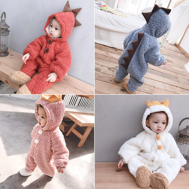 新生婴儿衣服秋冬套装网红加厚爬服 多嘻噜卡连身衣/爬服/哈衣