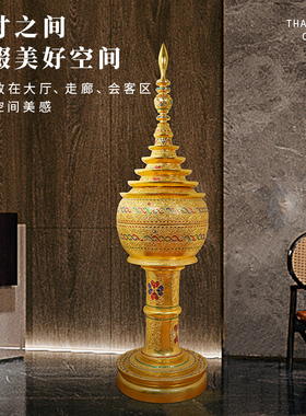 泰国东南亚佛塔装饰品宝盒