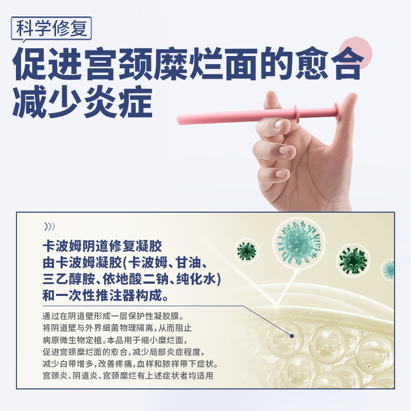 Dr.Rotus妇科修复凝胶阴道炎宫颈炎宫颈糜烂减少白带增多改善疼痛 - 图2