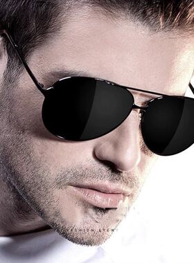 经典飞行员太阳镜男高清偏光开车钓鱼蛤蟆镜墨镜防紫外线防强光潮