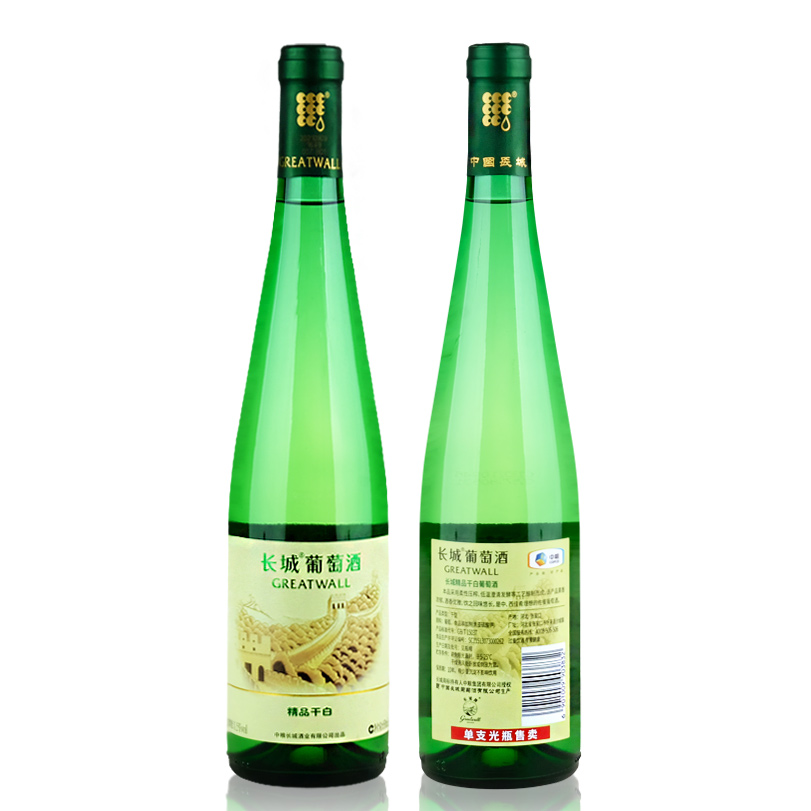 国产葡萄酒 整箱六支 中粮沙城产区长城精品干白葡萄酒 650ml*6瓶 - 图2