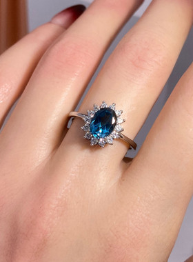 戒指空托S925纯银镶嵌闭口戒托