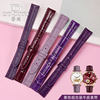 Purple watch strap for women genuine leather crocodile pattern