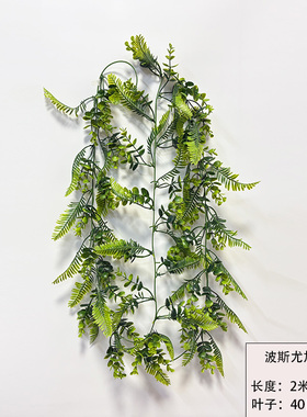 室内外森系仿真绿植波斯竹叶藤蔓