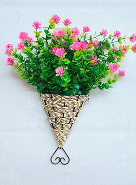 壁挂假花墙上装饰品挂墙摆设花艺