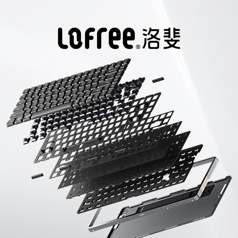 Lofree洛斐小顺矮轴机械键盘无线蓝牙适用苹果电脑mac平板ipad - 图2