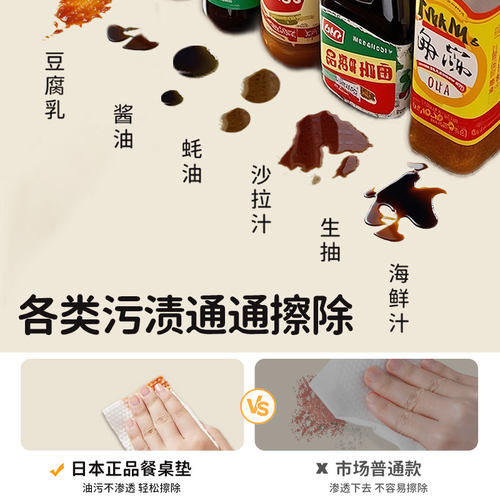 餐桌垫防水防油免洗桌布防烫耐高温茶几垫轻奢高级感桌面保护垫子 - 图0