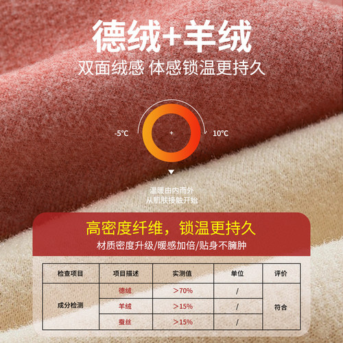 德绒发热敷护膝盖老寒腿防寒保暖男女士老年人关节加热防滑护腿套 - 图0