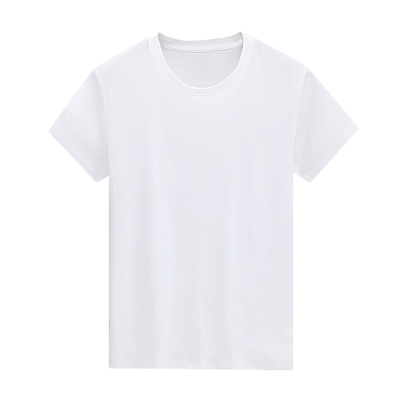 重磅纯棉白色短袖t恤男夏季纯色2024新款宽松百搭圆领半袖打底衫 - 图3