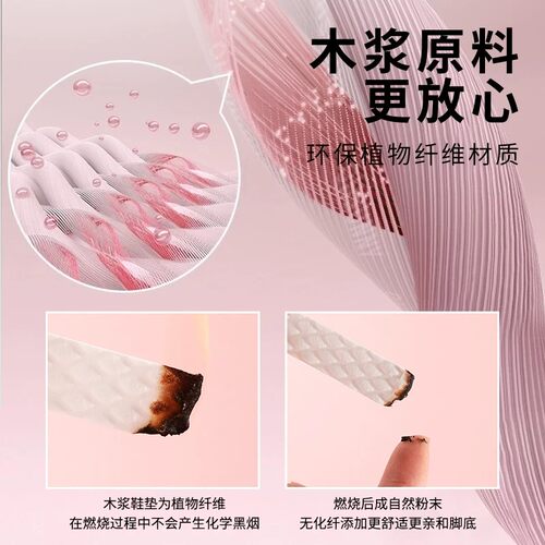 光脚穿鞋神器鞋垫一次性夏季单鞋木浆吸汗防臭透气男女超薄高跟鞋 - 图3