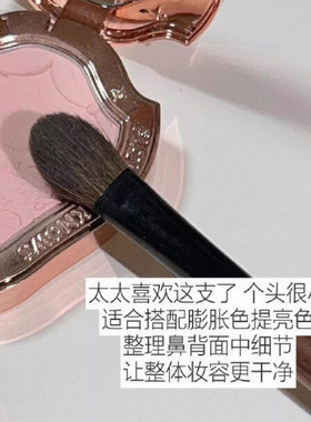 扁头高光刷扇形修容眼头三角提亮小号细节眼影化妆刷子化妆师专用