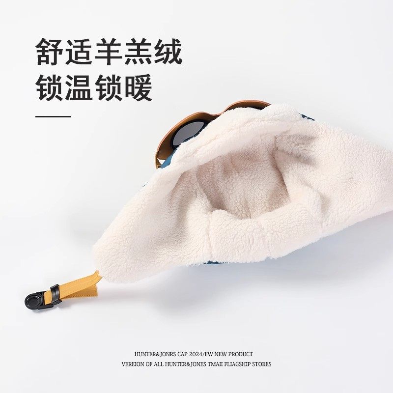 Autumn and winter velvet warm aviator Lei Feng hat