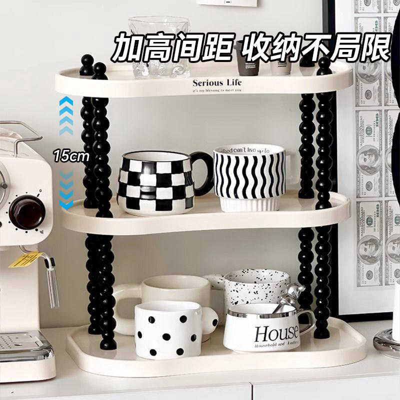 好看的杯子收纳置物架水杯高级感轻奢茶杯咖啡杯餐边柜放置架台面,淘宝优惠券,粉丝福利购,淘宝优惠卷