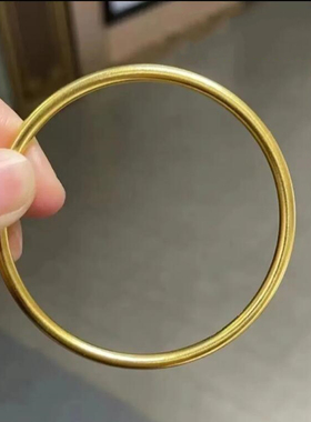 金店同款999手镯素圈女