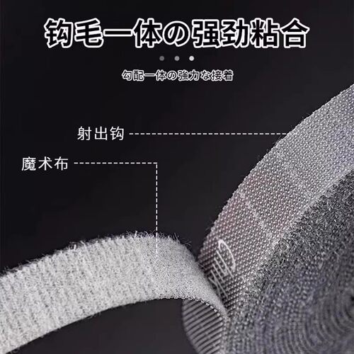 理线器魔术贴扎线带桌面整理理线带电线固定器数据线收纳衣架卧室 - 图3