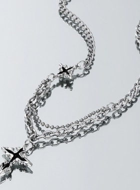 钛钢简约十字项链|420人收藏