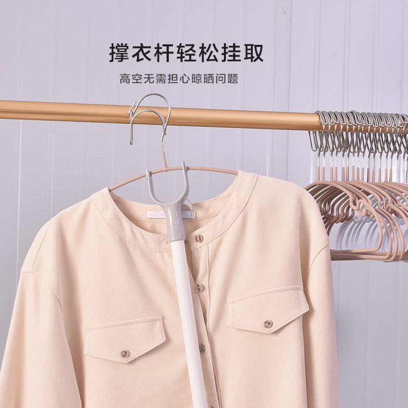 新款高空防风衣架自动卡扣防掉落晾衣挂阳台无痕衣撑防滑锁扣室外,淘宝优惠券,粉丝福利购,淘宝优惠卷
