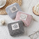 Mini makeup bag lipstick coin wallet ins Feng Waffle portable cosmetics student Bluetooth headphone storage bag