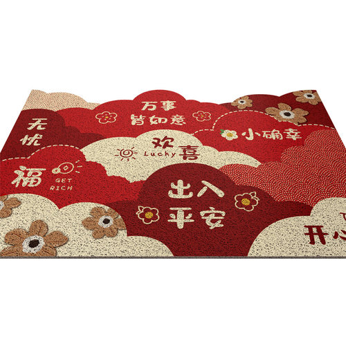 入户门地垫大门口进门丝圈脚垫家用进户门垫防滑地毯门外裁剪新居 - 图3