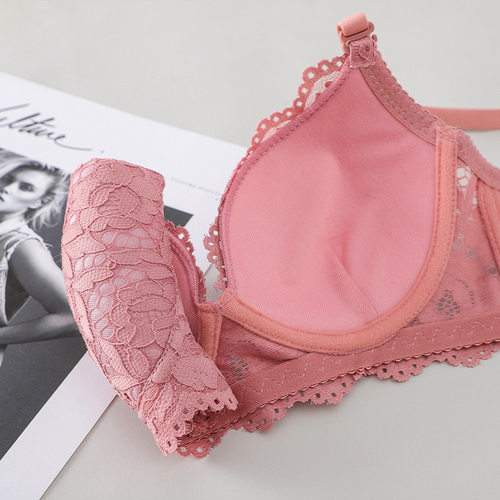 Sexy lace gathered蕾丝聚拢内衣套装 - 图1