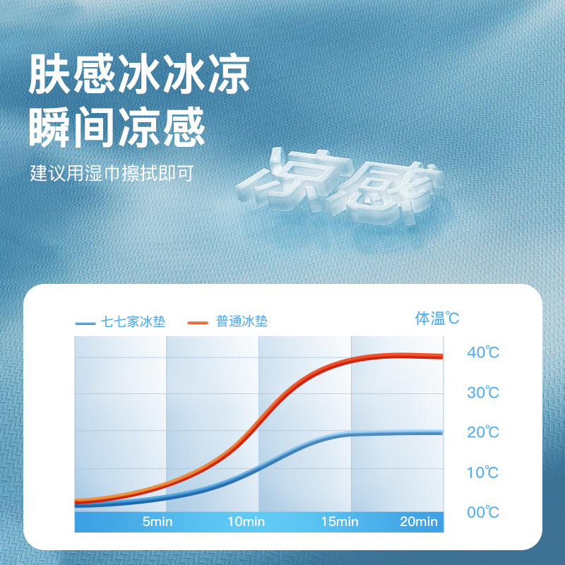 现代简约办公室久坐透气冰垫夏天冰丝坐垫凉席降温椅子垫清凉冷感