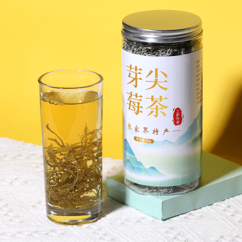 莓茶张家界特级野生龙须藤茶正品芽尖霉茶功效与作用高山富硒梅茶 - 图1