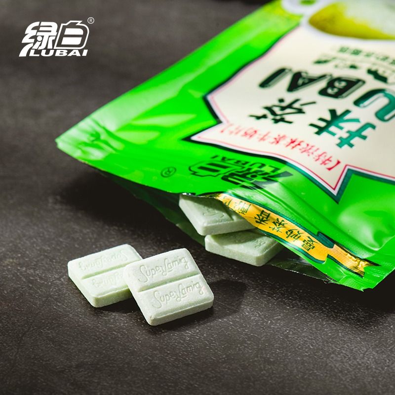 绿白抹茶味奶片原味干吃牛奶片糖果网红小零食散装批发-图2