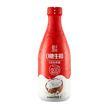 轻上椰汁椰子汁饮品0糖生椰1L*2瓶[1元优惠券]-寻折猪