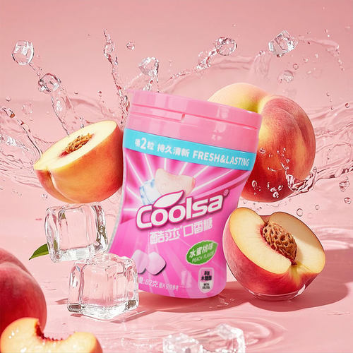 酷莎木糖醇口香糖缤纷果味休闲零食持久清新口气清凉薄荷糖果解馋 - 图1