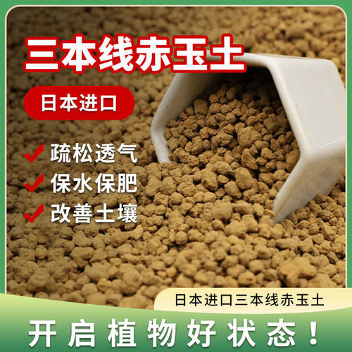 进口赤玉土三本线正品日本原装多肉颗粒土盆景专用铺面硬质营养土 - 图0