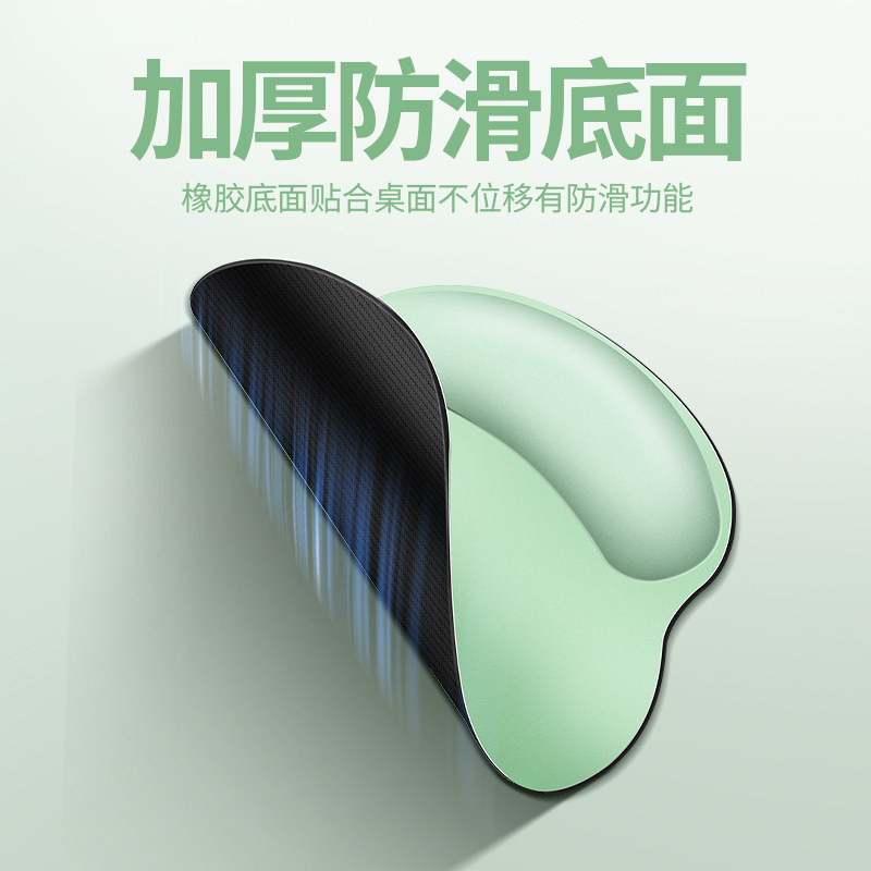 护腕鼠标垫子女生护手腕托滑鼠垫加厚硅胶男办公电脑电竞游戏桌面