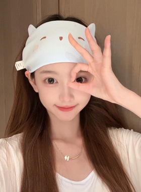 月子发带女冬季薄款产妇护额头巾防风孕妇帽子产后春秋睡觉头部