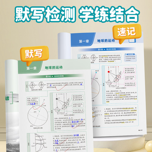 【易蓓】200图速记高中地理知识点识图默写本必修选修通用高中地理必背核心考点一本全北斗高中地理地图册基础知识清单地理教辅 - 图2
