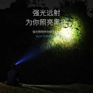 微笑鲨头灯强光超亮超长续航头戴式感应照明手电筒夜钓鱼专用充电