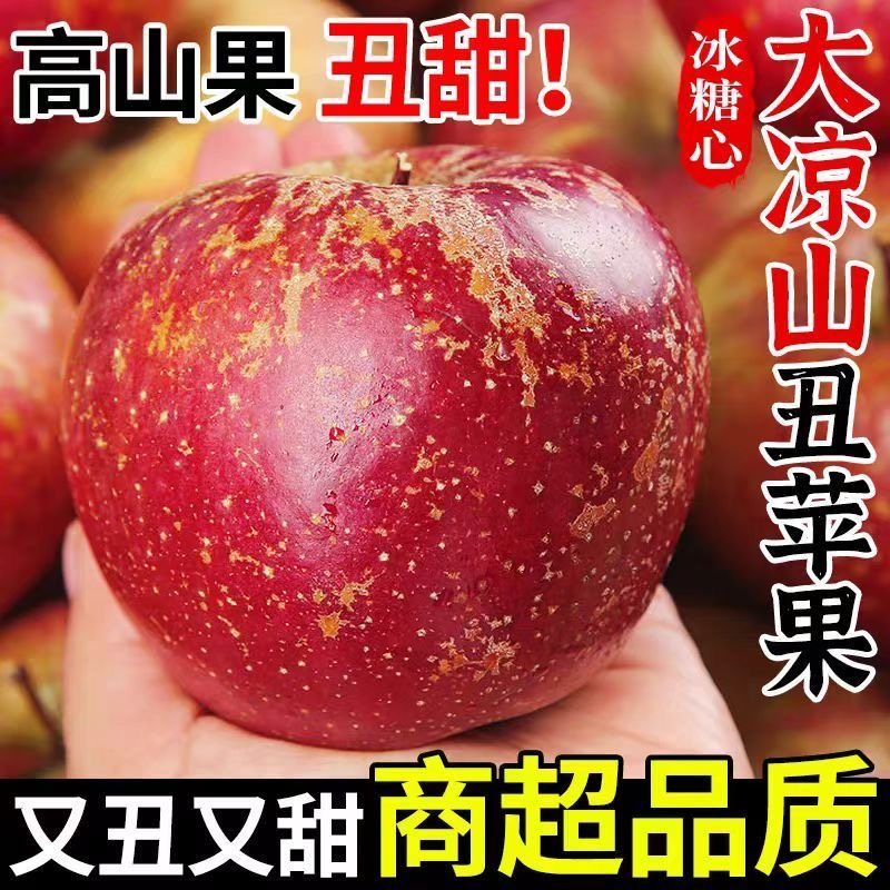 苹果水果丑苹果新鲜盐源大凉山冰糖心孕妇包邮四川红富士年货节,淘宝优惠券,粉丝福利购,淘宝优惠卷