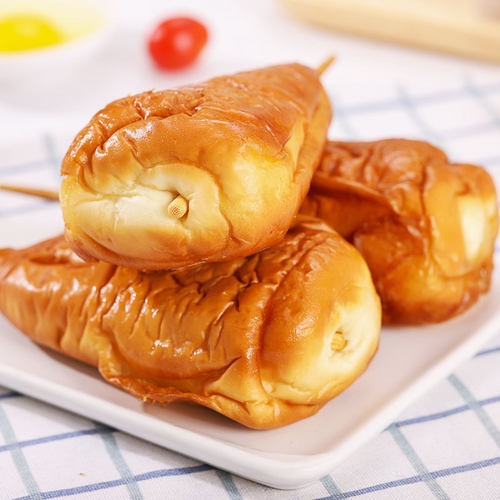 老式鸡腿面包8090童年怀旧夹心豆沙肉松火腿手撕面包早餐网红零食 - 图1